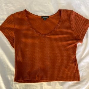 Wild Fable Orange/Brick colored Crop Top